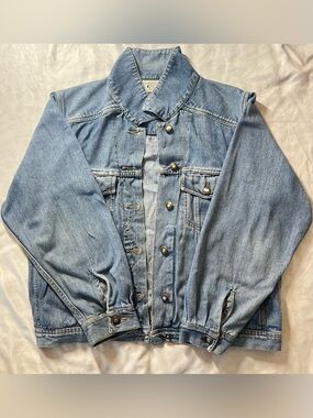 Bugle Boy Vintage Denim Jacket, Women’s in Medium Wash, Blue, Medium